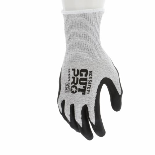 MCR Safety 127-92743BPM 13 gal HPPE Shell WBI-Polymer Resistant Black Work Gloves with Bi-pol Perspective: front