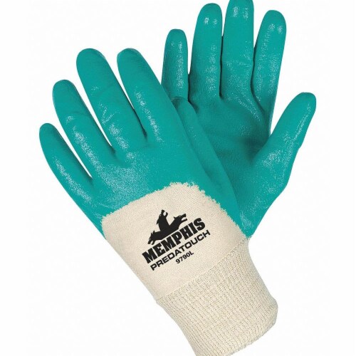 Mcr Safety Coated Gloves,3/4 Dip,L,10-1/2 ,PR  9790L Perspective: front