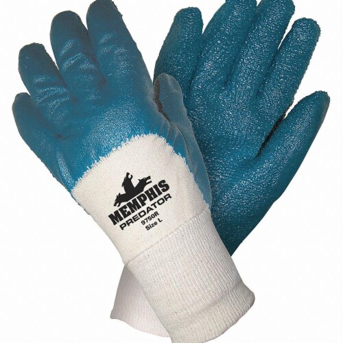 Mcr Safety Coated Gloves,3/4 Dip,L,11 ,PR  97960L Perspective: front