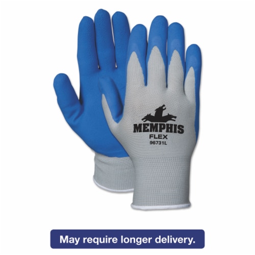 MCR™ Safety GLOVES,SEAMLSS DIP,XLG,BE 96731XL Perspective: front