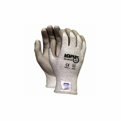 Memphis Dyneema Polyurethane Gloves, Large, White/Gray, Pair Memphis Dyneema Polyurethane Gloves, Large, White/Gray, Pair