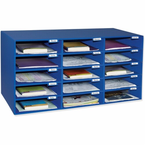 Classroom Keepers Corrugated Mailbox, 31.5 x 12.88 x 16.38, Blue Classroom Keepers Corrugated Mailbox, 31.5 x 12.88 x 16.38, Blue