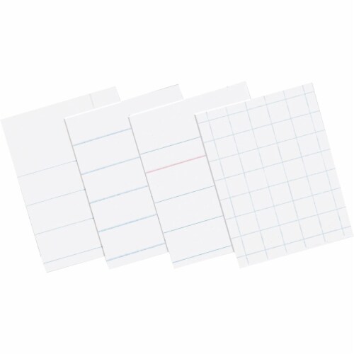 Pacon Composition Paper, 5-Hole, 8 X 10.5, Wide/Legal Rule, 500/Pack 2441 Perspective: front