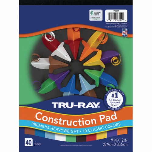 Tru-Ray® Premium Heavyweight Construction Paper Pad Perspective: front