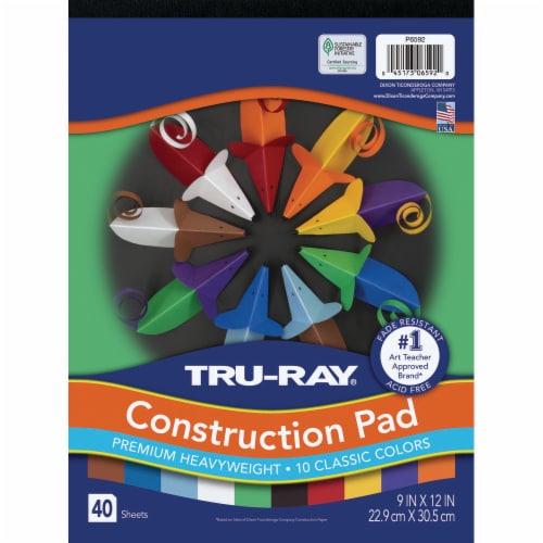 Crayola Construction Paper Pad, 9 x 12 - 96 sheets