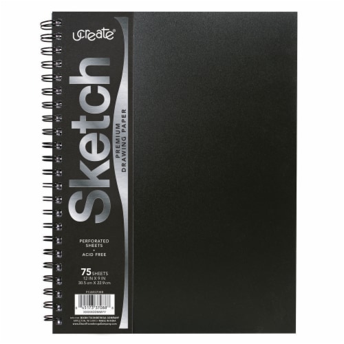 U-Create® Sketch Book Premium Drawing Paper Perspective: front