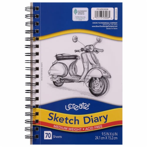 Pacon Sketch Diary - White Perspective: front