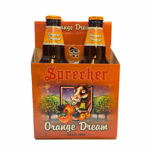 Sprecher® Orange Dream Craft Soda Perspective: front