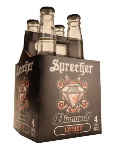 Sprecher Diamond Lychee Craft Soda Perspective: front