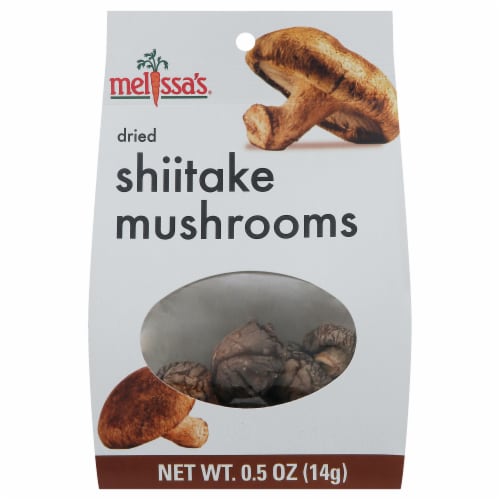 Melissa's Daily Goodness Shitake Dried Mushrooms Perspective: front
