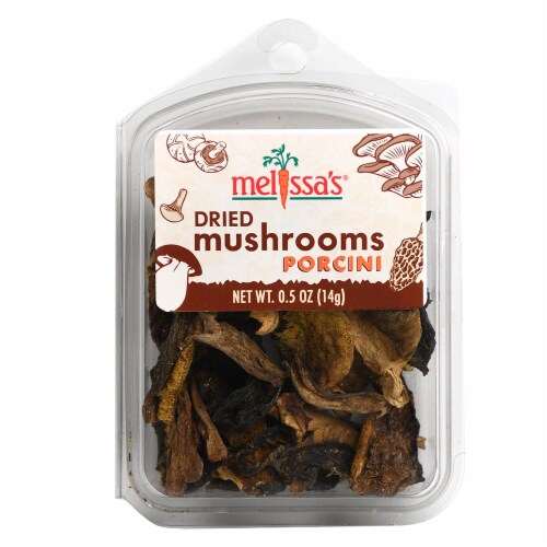 Melissa's Dried Mushrooms Porcini Tub Perspective: front