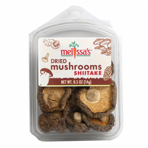 Melissa's Dried Mushrooms Shitake Tub Perspective: front
