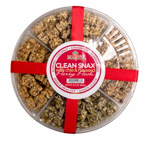 Melissa's Clean Snax Party Pack Tray Perspective: front