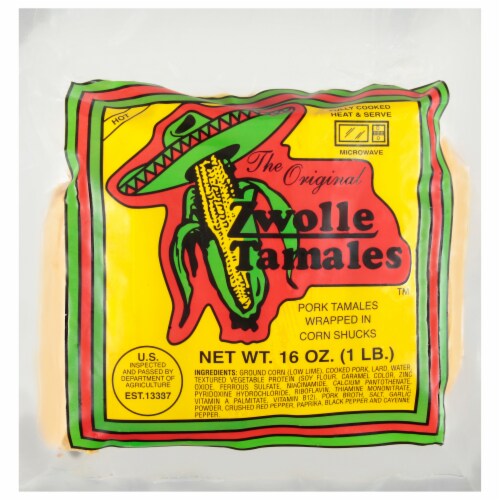 Zwolle Tamales™ Hot Pork Tamales, 15 oz Kroger