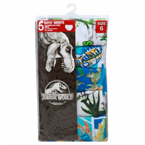 Jurrasic World Boys Briefs Size 6 Perspective: front