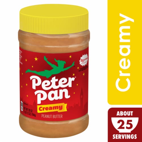 Peter Pan Gluten Free Creamy Peanut Butter Made with Roasted Peanuts Perspective: front