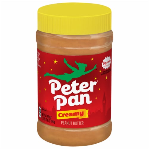 Peter Pan Gluten Free Creamy Peanut Butter Made with Roasted Peanuts Perspective: front