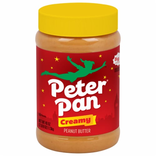 Peter Pan Gluten Free Creamy Peanut Butter Made with Roasted Peanuts Perspective: front