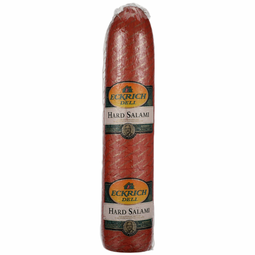 Eckrich Deli Hard Salami Fresh Sliced Deli Meat Perspective: front