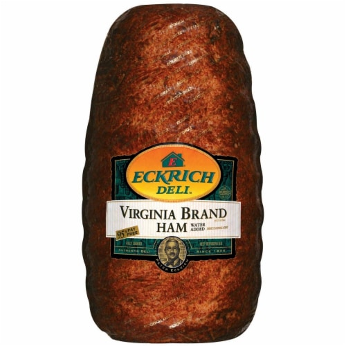 Eckrich Deli Virginia Brand Ham Fresh Sliced Deli Meat Perspective: front