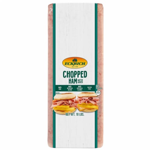 Eckrich Deli Chopped Ham Fresh Sliced Deli Meat Perspective: front