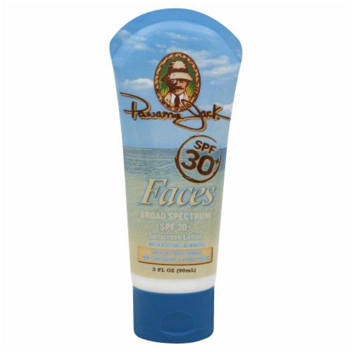 Panama Jack SPF 30+ Faces Broad Spectrum Sunscreen Lotion Perspective: front