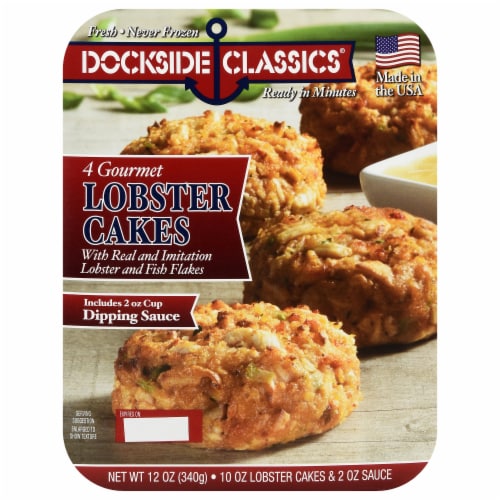 Dockside Classics Lobster Cakes 4 Count Perspective: front