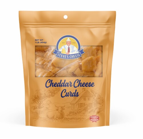 Steve's Cheddar Cheese Curds Perspective: front