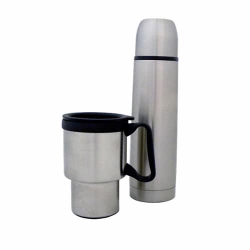 Barjan Stainless Steel Travel Mug and Thermal Bottle Perspective: front