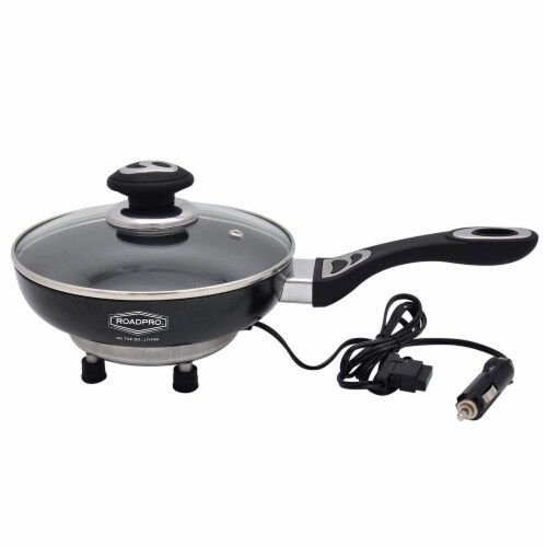 RoadPro 12 Volt Portable Electric Cooking Frying Pan with NonStick