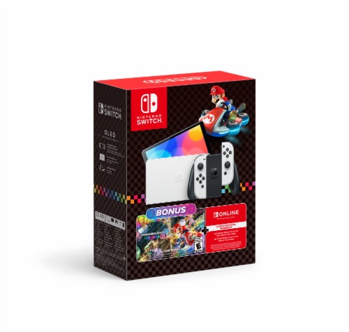 Nintendo Switch™ OLED Model: Mario Kart™ 8 Deluxe Bundle Perspective: front