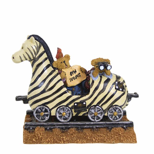 Boyds Bears Resin 3.50in Zeb The Zebra With Zoey & Zac