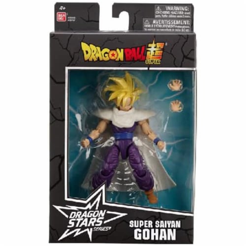 Bandai Dragonball Super Dragon Stars Super Saiyan Gohan Action Figure Perspective: front