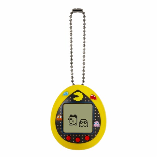 Pac-Man Tamagotchi Device Yellow Maze Pac Catche Retro Video Game Perspective: front