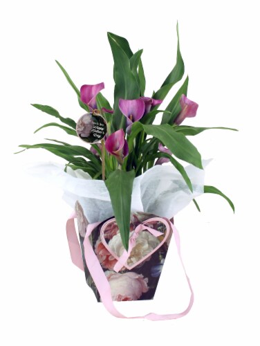 Calla Lily Gift Bag Perspective: front