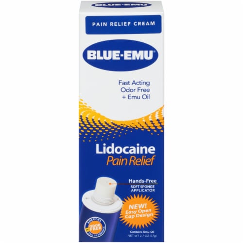 Blue Emu with Lidocaine Numbing Pain Relief Cream Perspective: front