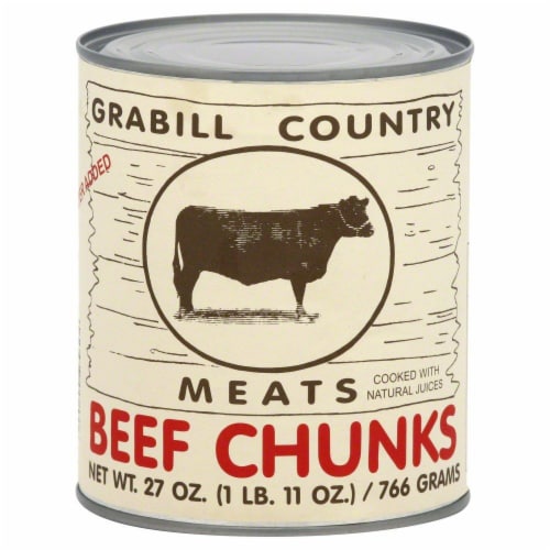 Grabill Country Meats Beef Chunks Perspective: front