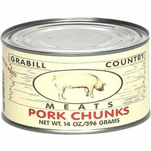 Grabill Country Meats Pork Chunks Perspective: front