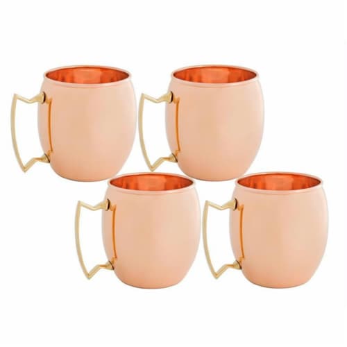 Old Dutch International OS429 16 oz. Solid Copper Moscow Mule Mugs - Set of 4 Perspective: front