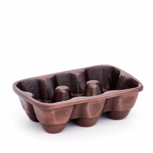 Old Dutch International 358AC Aluminum 6 Egg Tray, Antique Copper Perspective: front