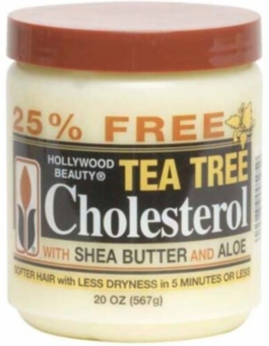 Hollywood Beauty® Tea Tree Cholesterol with Shea Butter and Aloe Perspective: front