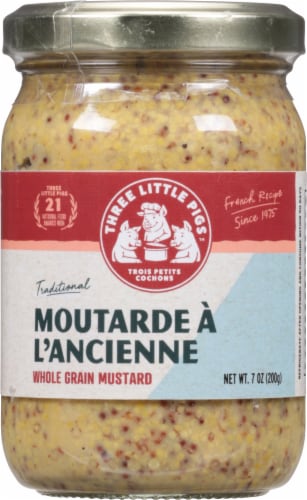 Trois Petite Cochons Moutarde a L'Ancienne Perspective: front