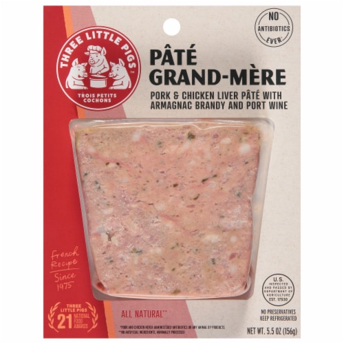 Three Little Pigs Trois Petits Cochons Pate Grand-Mere Perspective: front