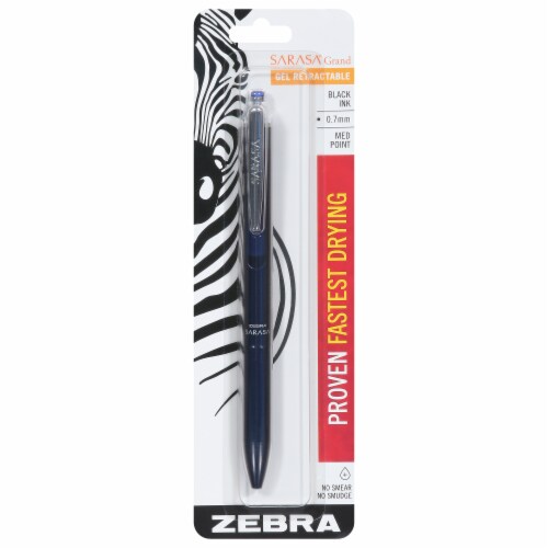 Sarasa Grand Gel Retractable Assorted Barrels Medium Point Pens - Black Perspective: front
