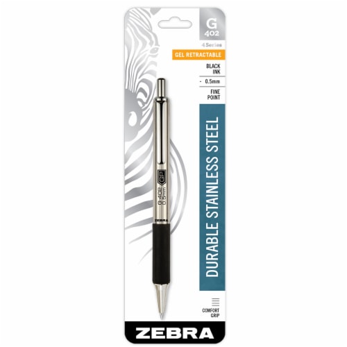 Zebra G-402 Fine Point Retractable Gel Pen Perspective: front