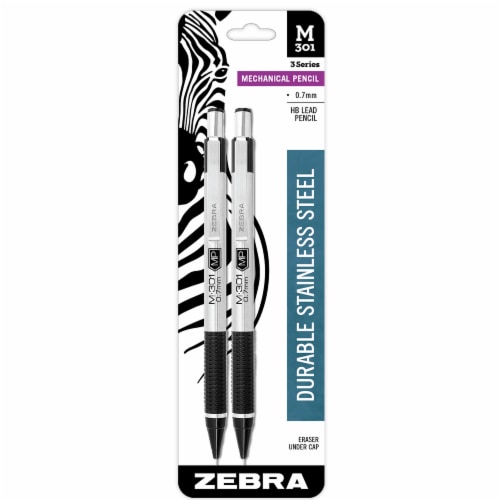 Zebra Stainless Steel 0.7mm Mechanical Pencils Perspective: front