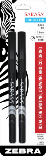 Zebra Pen Sarasa Needle Point Fineliner Pens - 2 pk Perspective: front