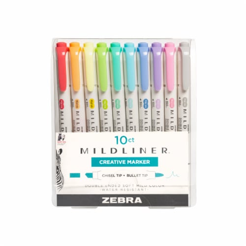 Zebra Mildliner Double-Ended Highlighter Set, 10-Colors, 1 - Fry's