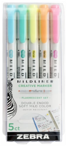 Zebra Mildliner Flourescent Creative Markers Perspective: front