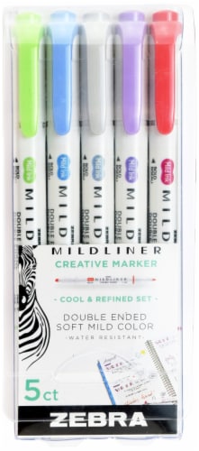 Zebra Mildliner Mild Color Creative Markers, 5 pk - Kroger